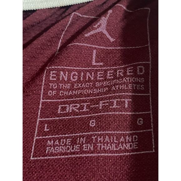 Nike Jordan Jumpman Women’s Sz L Diamond Maroon Basketball Shorts AT0542-670 NWT - Picture 6 of 7